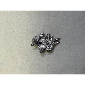 Vtg Sterling Silver Cuckoo Clock Charm Pendant w Movable Weights & Bird Detail